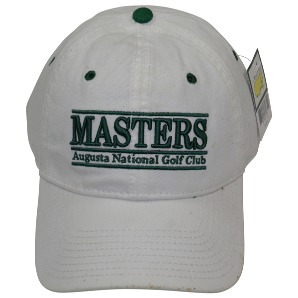 Undated Masters Augusta National Golf Club Embroidered White Hat with Tag