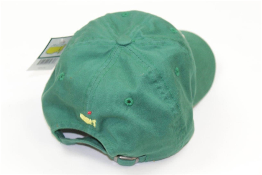 Undated Masters '1934' Embroidered Script Lt Green Hat with Tag