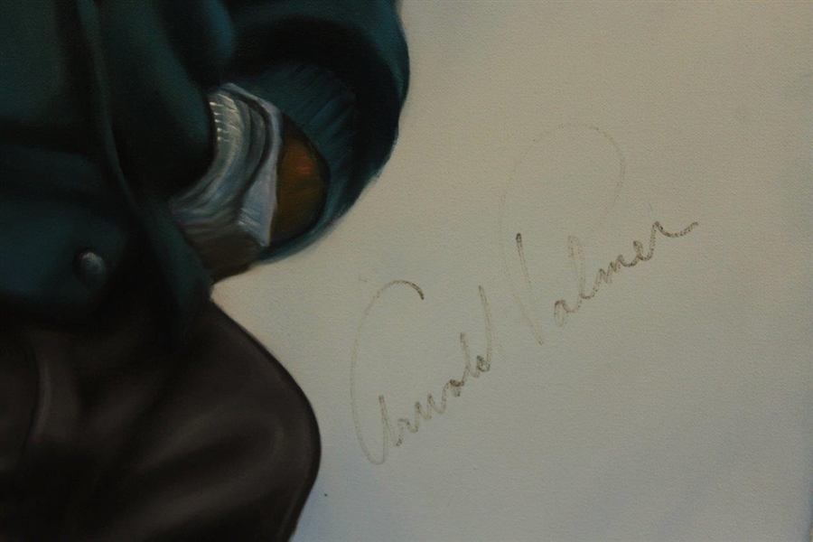 Arnold Palmer Signed Original Oil Painting by Samantha Wendell JSA ALOA