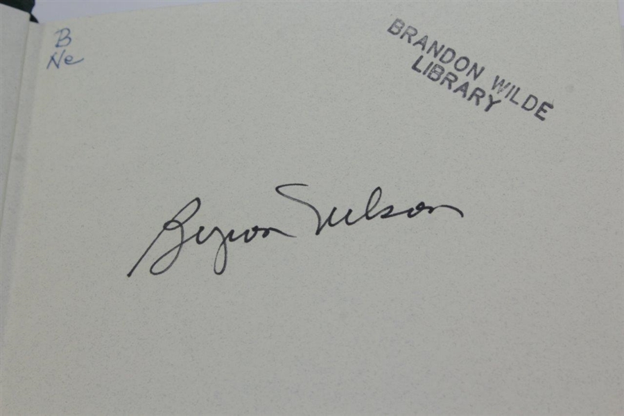 Byron Nelson Signed How I Played The Game Book JSA ALOA