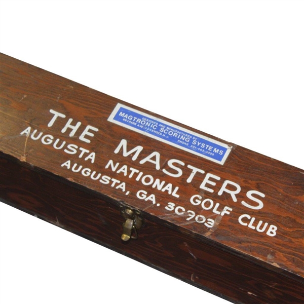 The Masters Augusta National Golf Club Magtronic Painted Wood Box With Handles