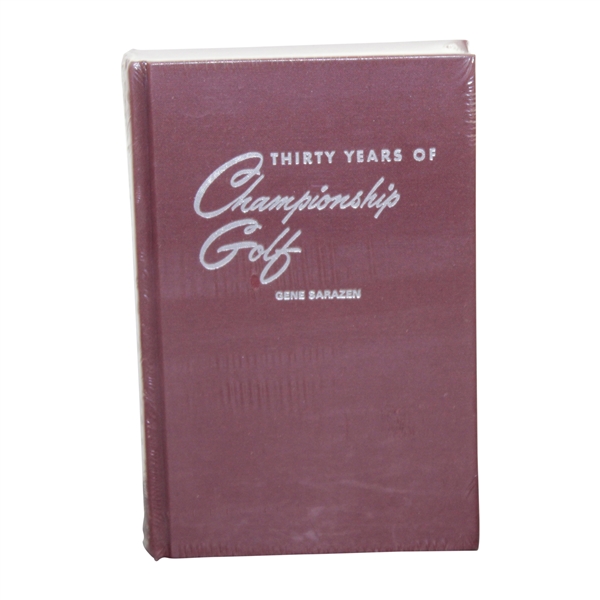 Gene Sarazen's Thirty Years Of Championship Golf Book Shrink Wrapped