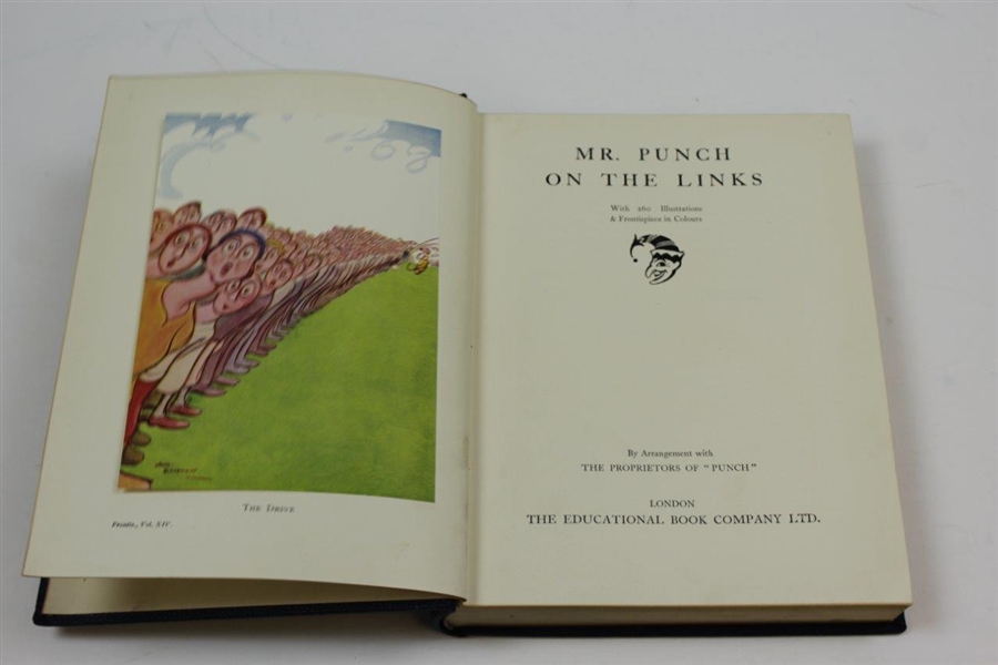 'Mr. Punch On The Links' Hardcover Golf Book