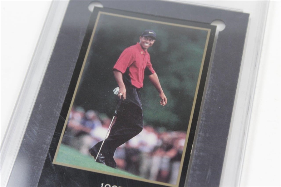 Tiger Woods 1997 GSV Champions Of Golf Masters Rookie Card NM-MT 8.5