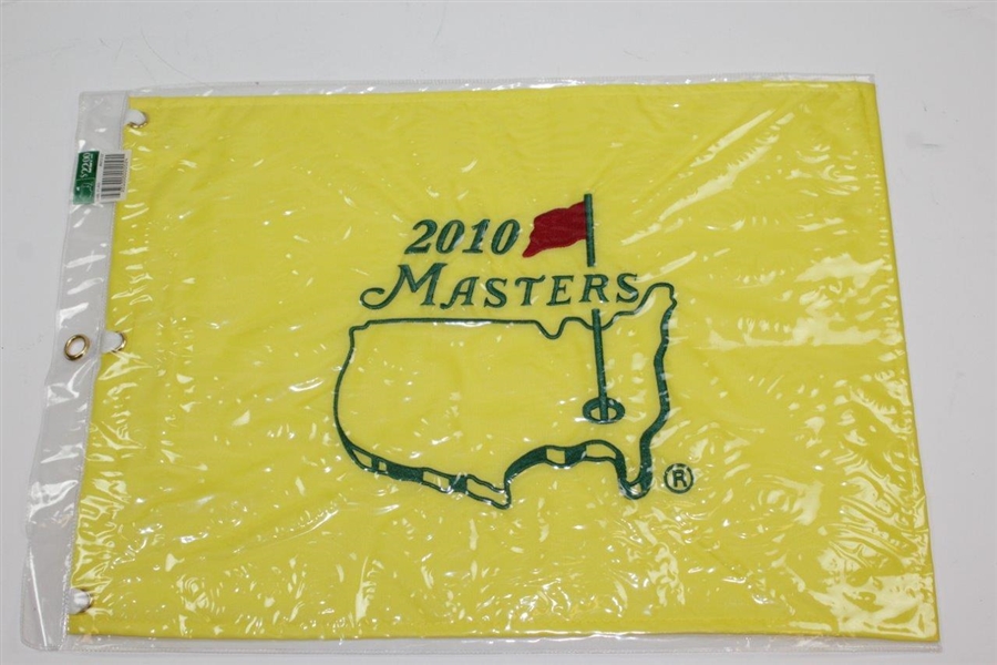 2004, 2006, & 2010 Masters Tournament Embroidered Flags - Phil Mickelson Winner