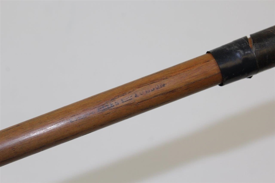Replica Hickory Shafted Water Iron with ? 'London' Shaft Stamp