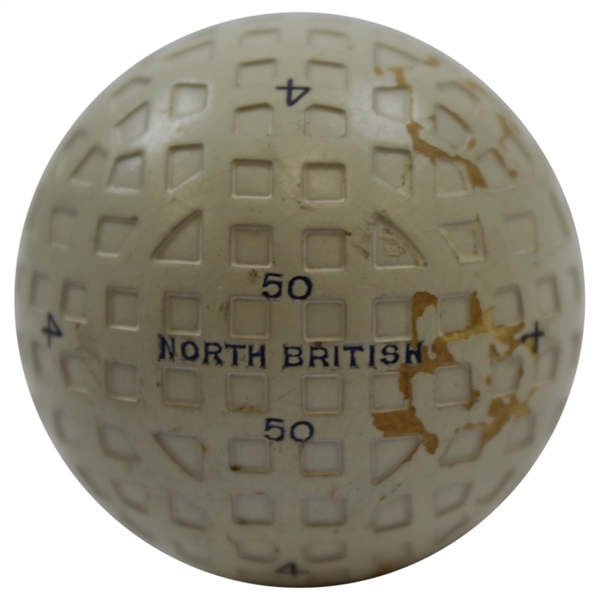 Vintage Scotland North British 50 Mesh Pattern 4 Golf Ball