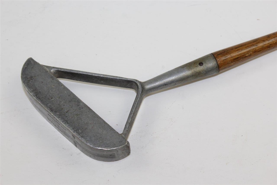 Vintage Otto Hackbarth George Leith Forked Shaft Hickory Putter Pa. No. 687539