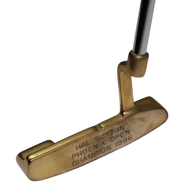 Hal Sutton's Awarded PING Gold Plated PAL Putter for 1986 Phoenix Open Win
