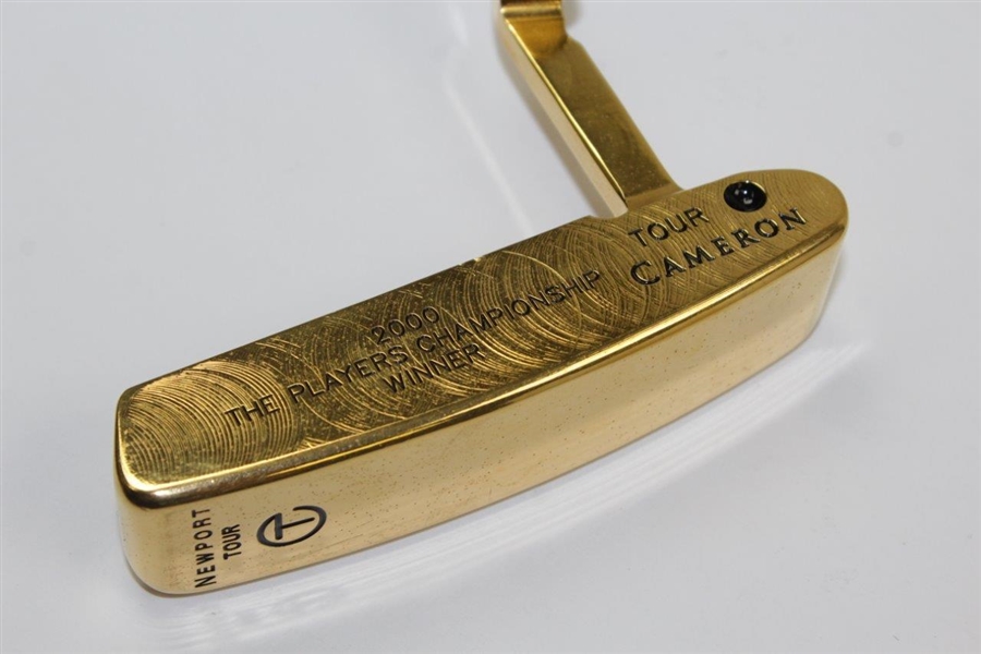 Hal Sutton's Awarded Cameron Gold Plated Newport Tour Putter for 2000 The Players Win