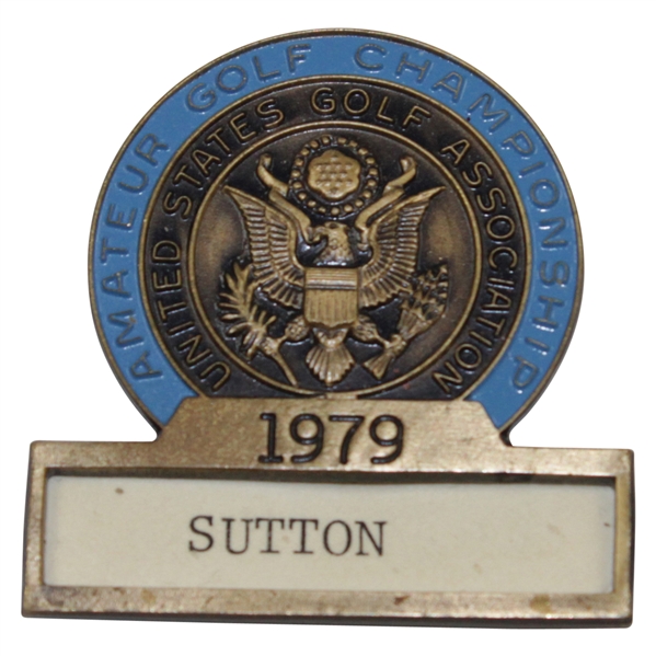 Hal Sutton's 1979 US Amateur Championship at Canterbury GC Contestant Badge