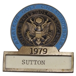Hal Suttons 1979 US Amateur Championship at Canterbury GC Contestant Badge
