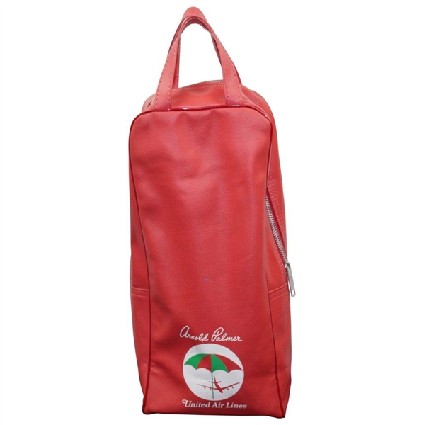 Arnold Palmer United Airline Red Shoe Bag