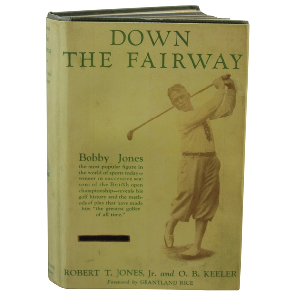 'Down the Fairway' Book by Bobby Jones & O.B. Keeler with Facsimile Dust Jacket