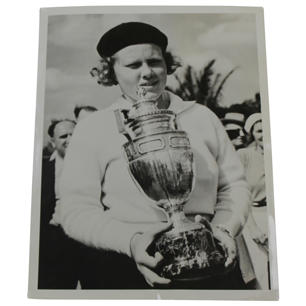 Patty Berg with 1940 Miami Biltmore Women's Golf Championship Press Photo - 2/3/1940