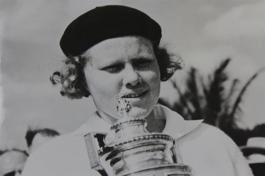 Patty Berg with 1940 Miami Biltmore Women's Golf Championship Press Photo - 2/3/1940