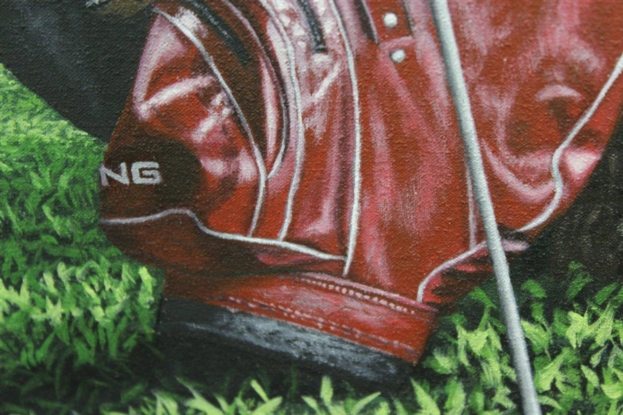 Original Renato Meziat '18th - Gavea Golf & Country Club - Rio' Oil on Canvas Painting - 1998