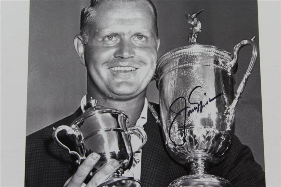 Jack Nicklaus Signed Photo at 1962 US Open at Oakmont CC with Letter - JSA ALOA
