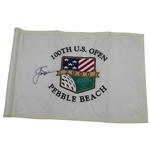 Jack Nicklaus Signed 2000 US Open at Pebble Beach Embroidered Flag JSA ALOA