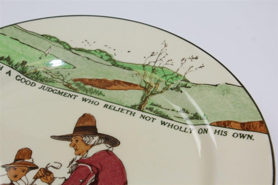 Royal Doulton He Hath A Good Judgement Who Relieth Not Wholly On His Own Plate