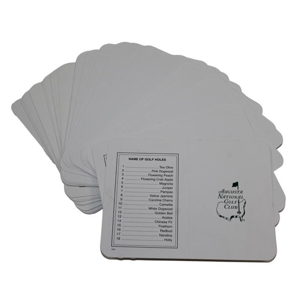 Group of Forty (40) Augusta National Golf Club Scorecards