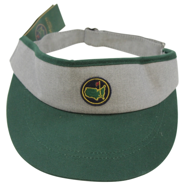 Masters Tournament '1934' Circle Patch Logo Green & Gray Visor - Unused