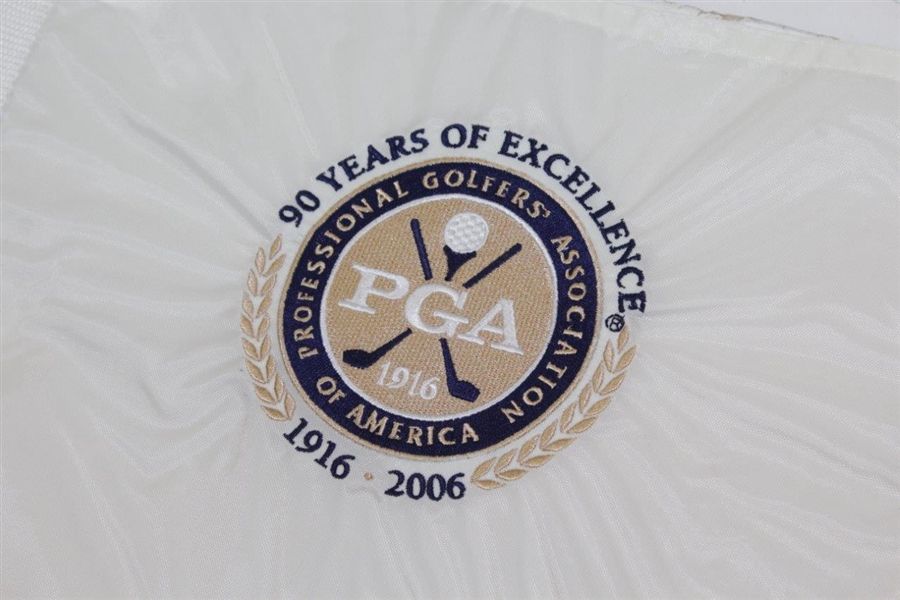 Five Medinah Logos Embroidered Flag - 1999 & 2006 PGA, Ryder Cup, Course Logo, & PGA Logo