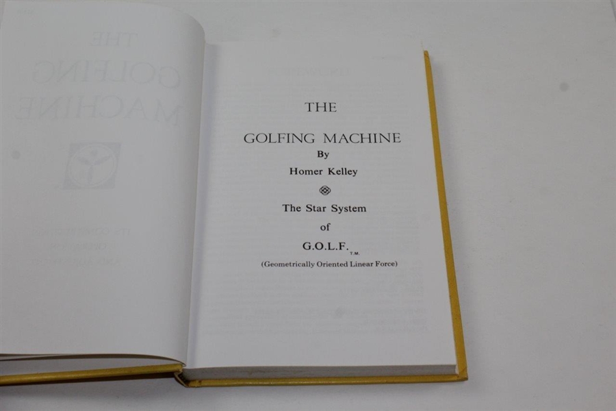 The Golfing Machine: The Computer Age Approach To Golfing Perfection' Book By Homer Kelly