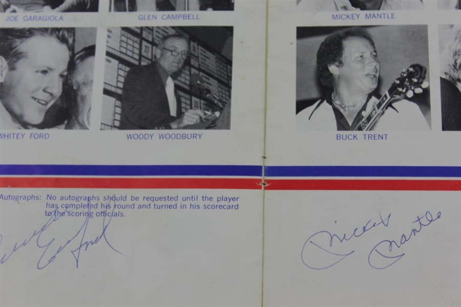 Mickey Mantle, Musial, Banks, Boros, & others Signed 1976-1979 Amana Golf Tournament Programs JSA ALOA