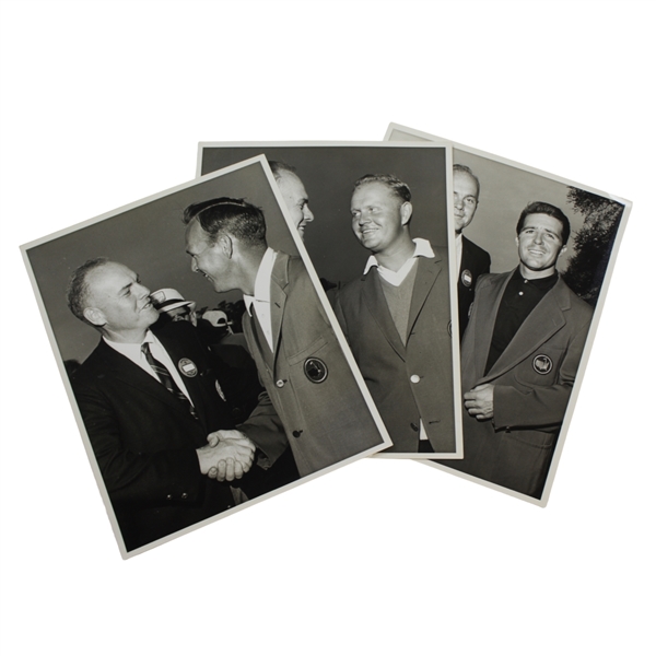 Jack Sargent's Personal Individual Original Bill Mark Photos with 'Big 3' Jack, Arnie, & Gary