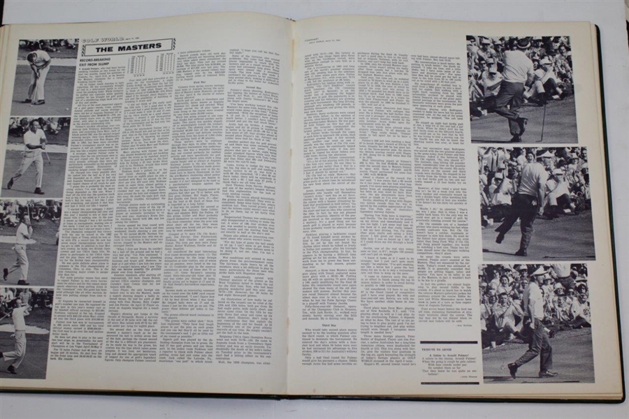 Arnold & Winnie Palmer Signed 1964 Masters 'Arnold Palmer's Scrapbook to Jack Sargent JSA ALOA
