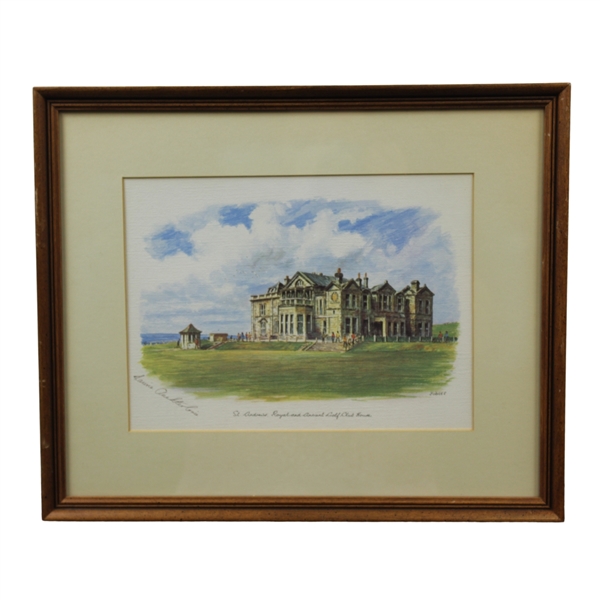 Jack Sargent's 'St. Andrews R&A Golf Club House' Signed by Laurie Auchterlonie - Framed