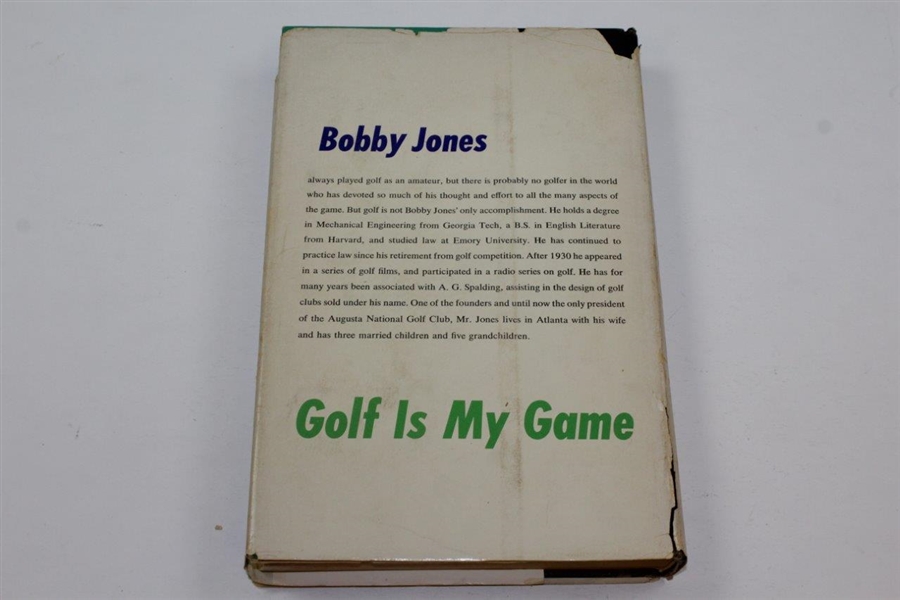 Bobby Jones Signed & Inscribed 'Golf Is My Game' Book to Jack Sargent JSA ALOA