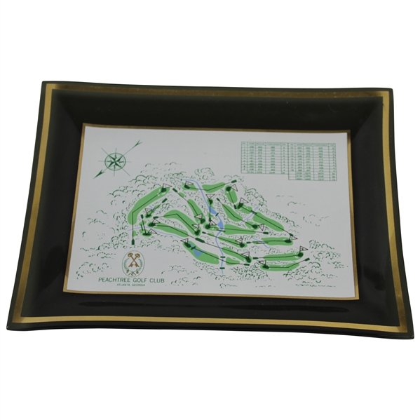 Jack Sargent's Classic Peachtree Golf Club Course Aerial Map with Scorecard Tray