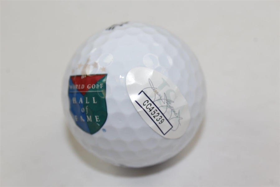 Mickey Wright Signed World Golf Hall of Fame Logo Golf Ball JSA #CC45239