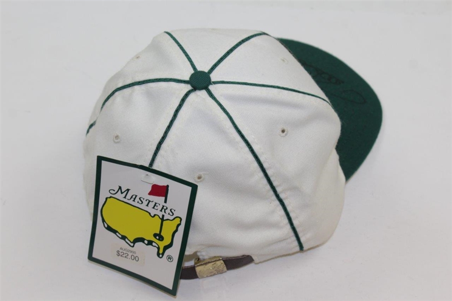 Bernhard Langer Signed Classic Masters Circle Logo Tan/Green Hat JSA ALOA