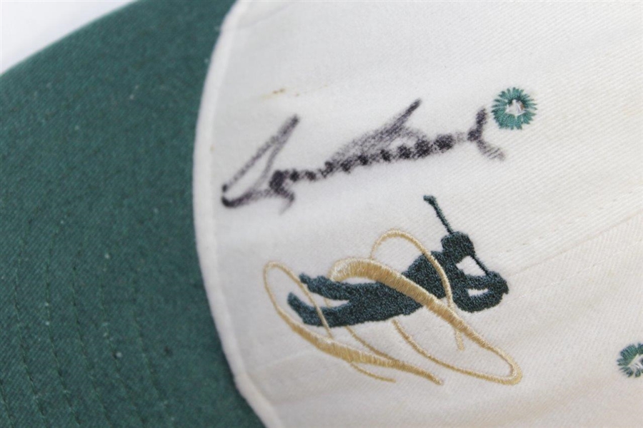 Sam Snead Signed Greenbrier Logo Tan/Green Hat 
