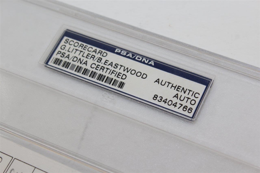 Gene Littler & Bob Eastwood Signed 1997 Scorecards PSA/DNA Authentic Auto 83404766