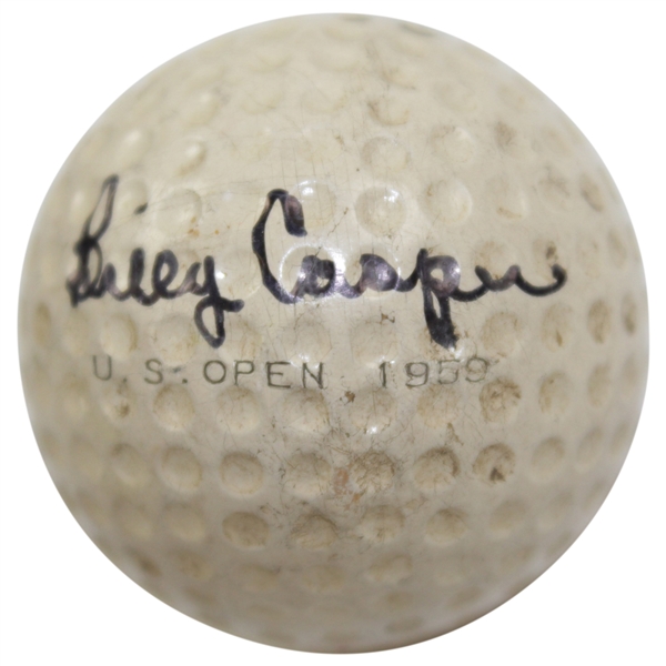 Billy Casper Signed 'US Open 1959 - Winged Foot' Logo Golf Ball JSA ALOA