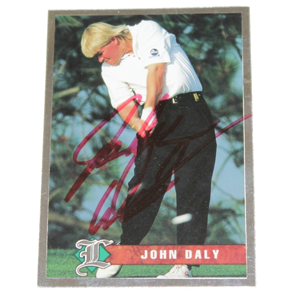 John Daly Signed Legends Sports Memorabilia Golf Card JSA ALOA