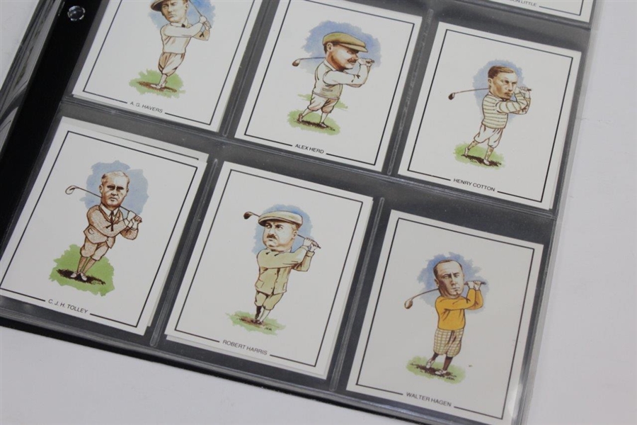 1989 Series of 20 Golfing Greats Cards Including Jones, Hagen, Taylor, Ray, & others