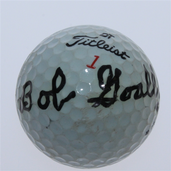 Bob Goalby Signed Titleist Golf Ball JSA ALOA