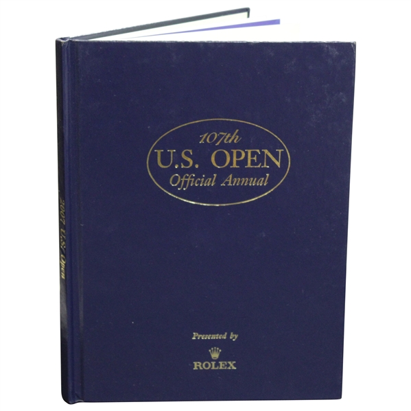 Angel Cabrera Signed 2007 US Open at Oakmont Rolex Annual Book JSA ALOA