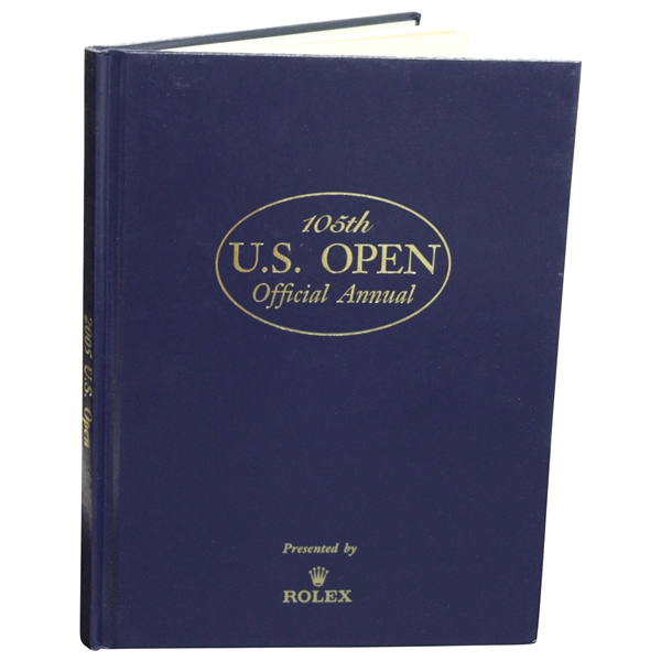 Michael Campbell Signed 2005 US Open at Pinehurst Rolex Annual Book JSA ALOA