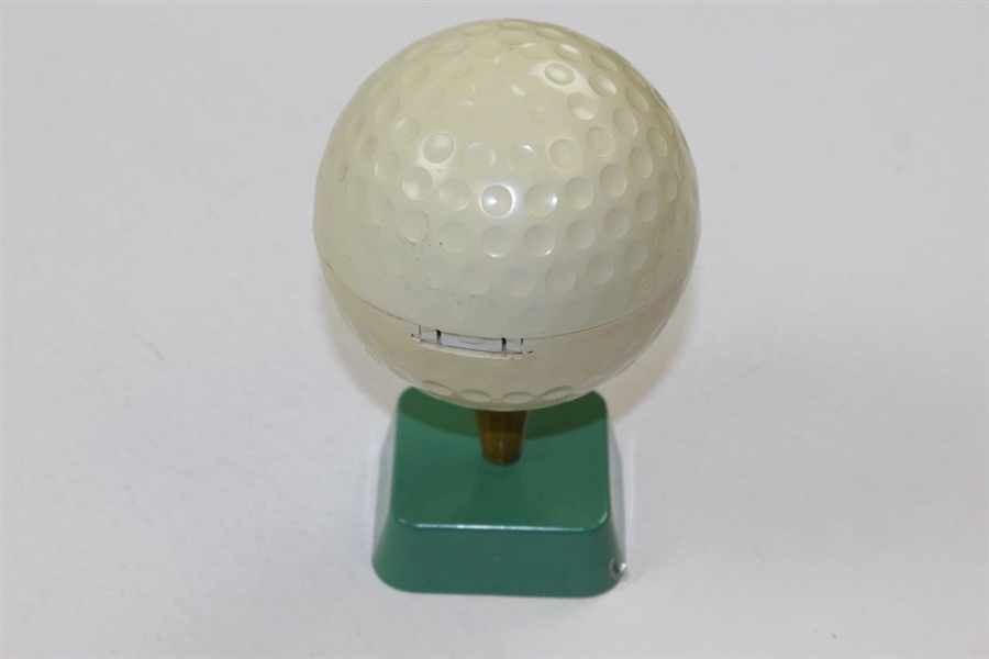 Classic Plastic Golf Ball Themed Clock with Golf Club Hands
