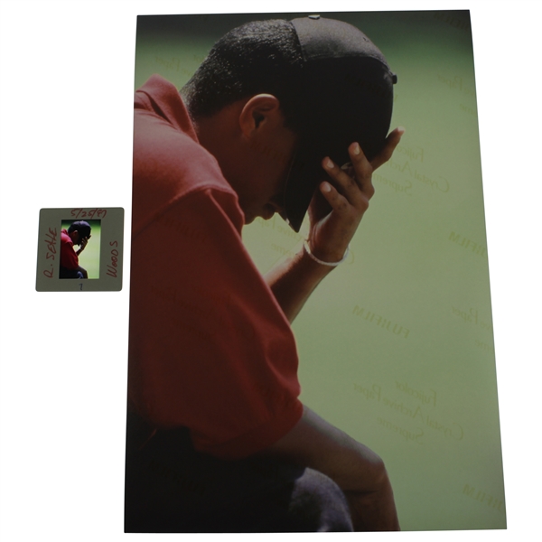 Tiger Woods Original 5/25/1997 Colonial Color Slide & Print - Comes with Photo Rights