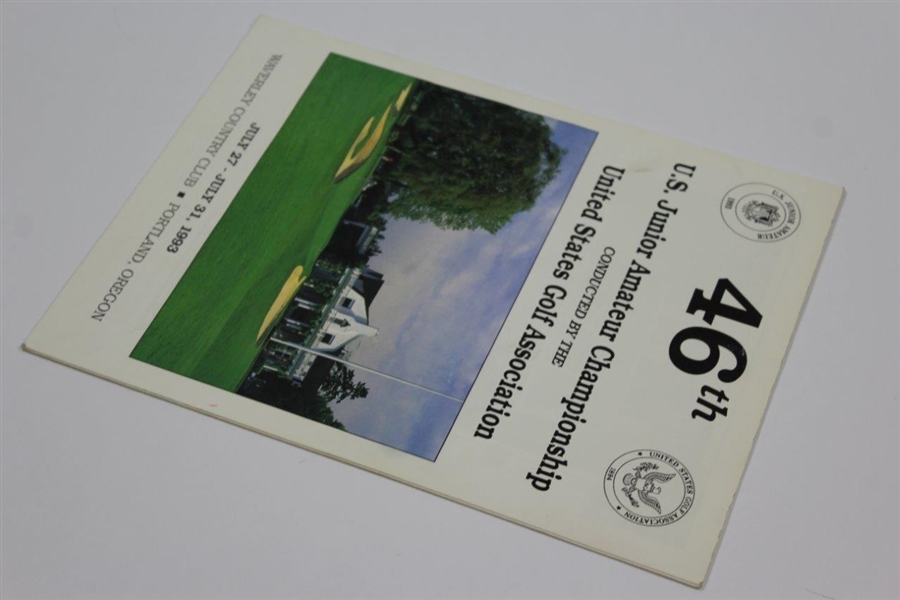 1993 USGA Junior Amateur Championship Program - Tiger Win - Ultra Scarce Item