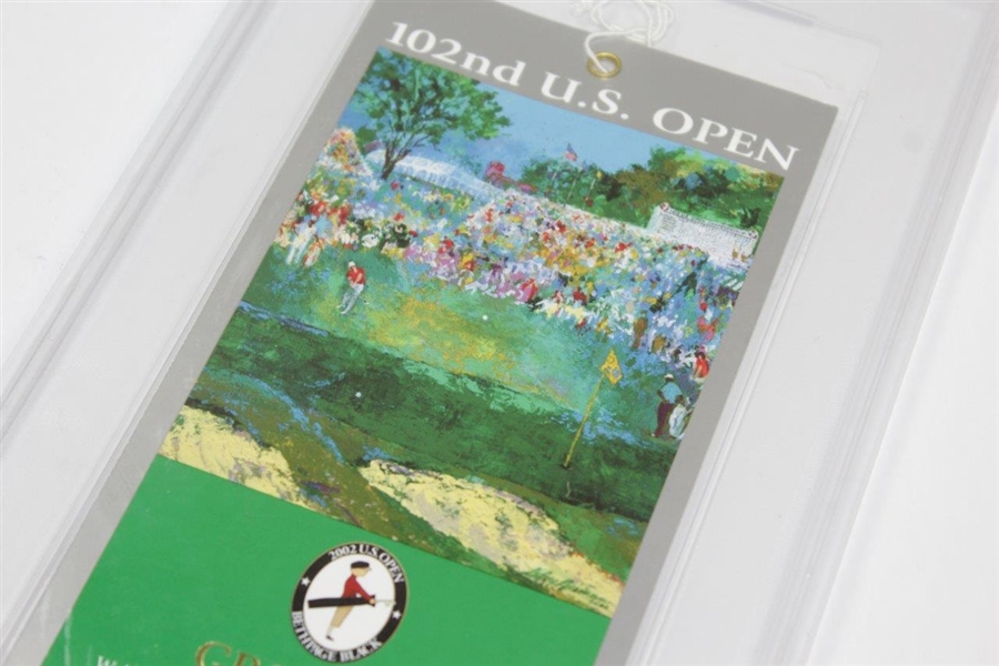 2002 US Open at Bethpage Black Sunday Final Rd Ticket PSA Slabbed NR MT Condition