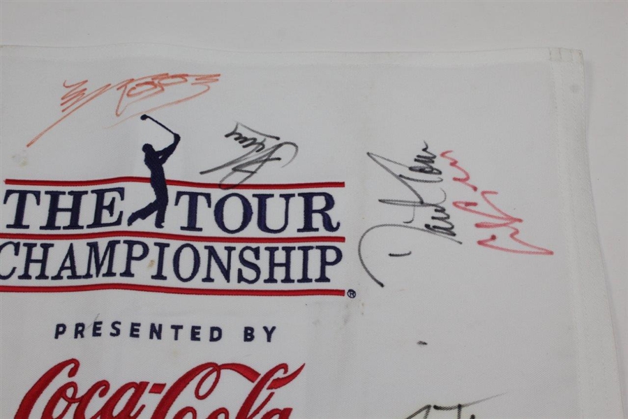 2004 TOUR Championship Flag Signed by Tiger, Mickelson, & others - Jack Sargent Collection JSA ALOA