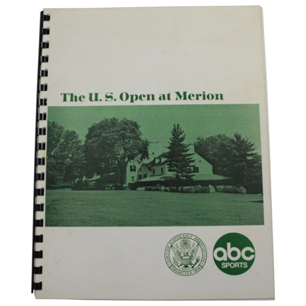 1971 US Open at Merion ABC Sports Media Guide